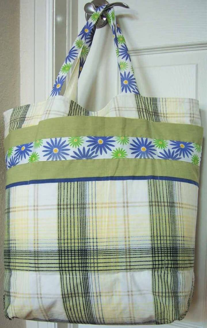 Grocery Bag Shopping Tote from 2 Pillowcases