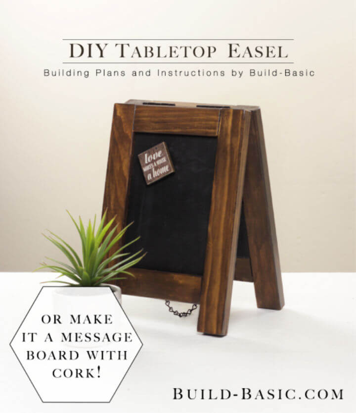 Homemade Tabletop Easel - Free Plans