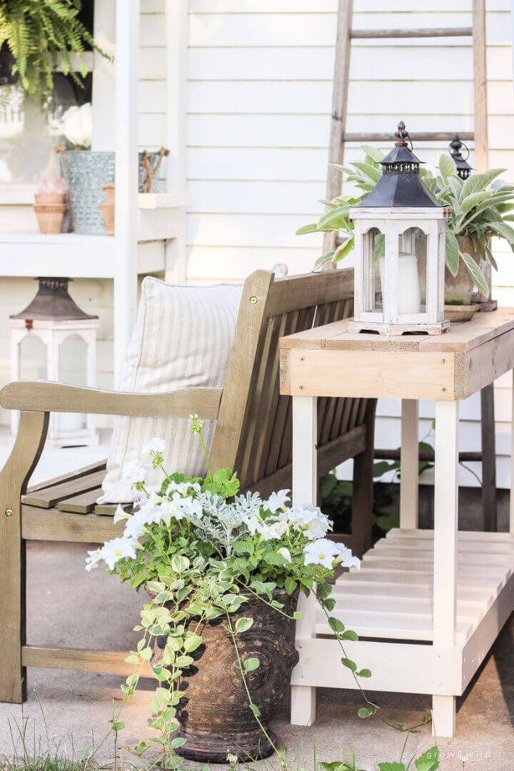 How to Build an Outdoor Console Table