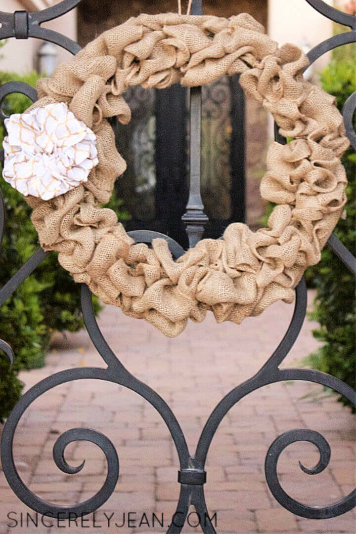 How to Do Burlap Wreath