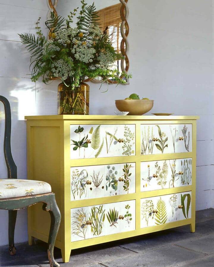 How to Decoupage a Dresser - Step by Step