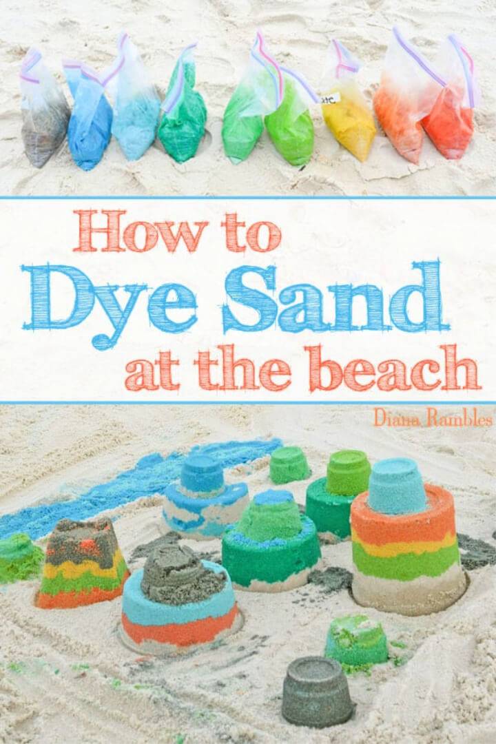 How to Dye Sand at the Beach