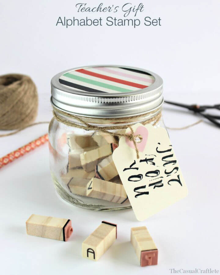 How to Make Alphabet Stamp Set Teacher’s Gift