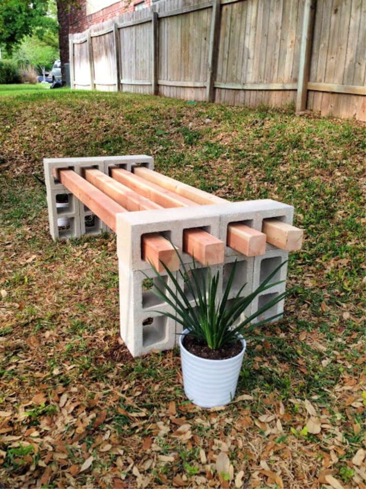 How to Make Cinder Block Bench