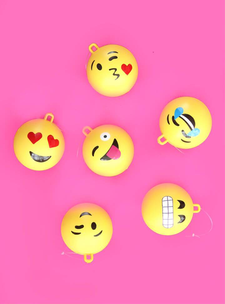 Awesome DIY Emoji Ornaments