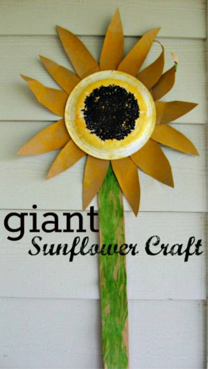 How to Make Giant Sunflower Craft