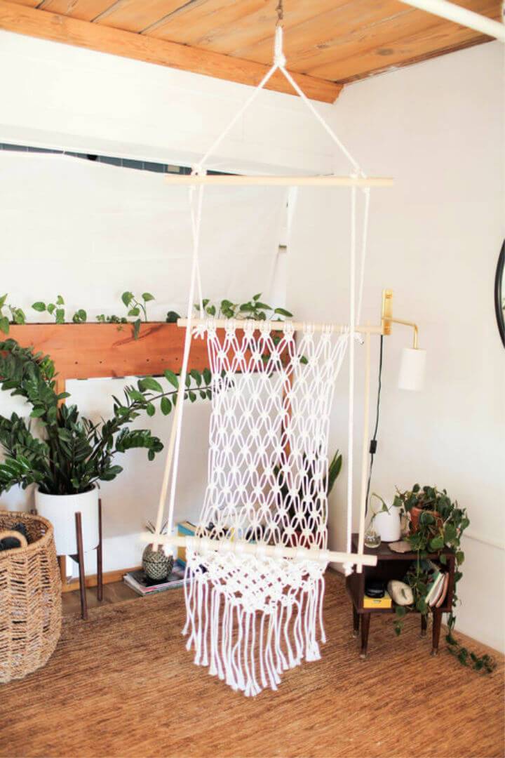 How to Make Hanging Macrame Chair