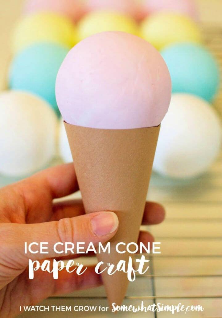 How to Make Ice Cream Cone Craft