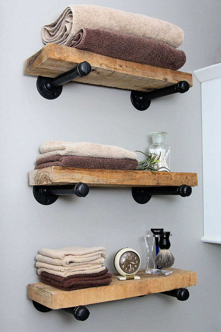 DIY Industrial Shelves