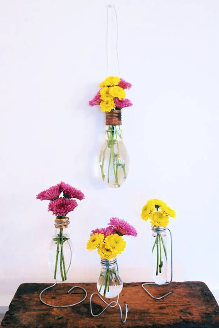 How to Make Light Bulb Vase