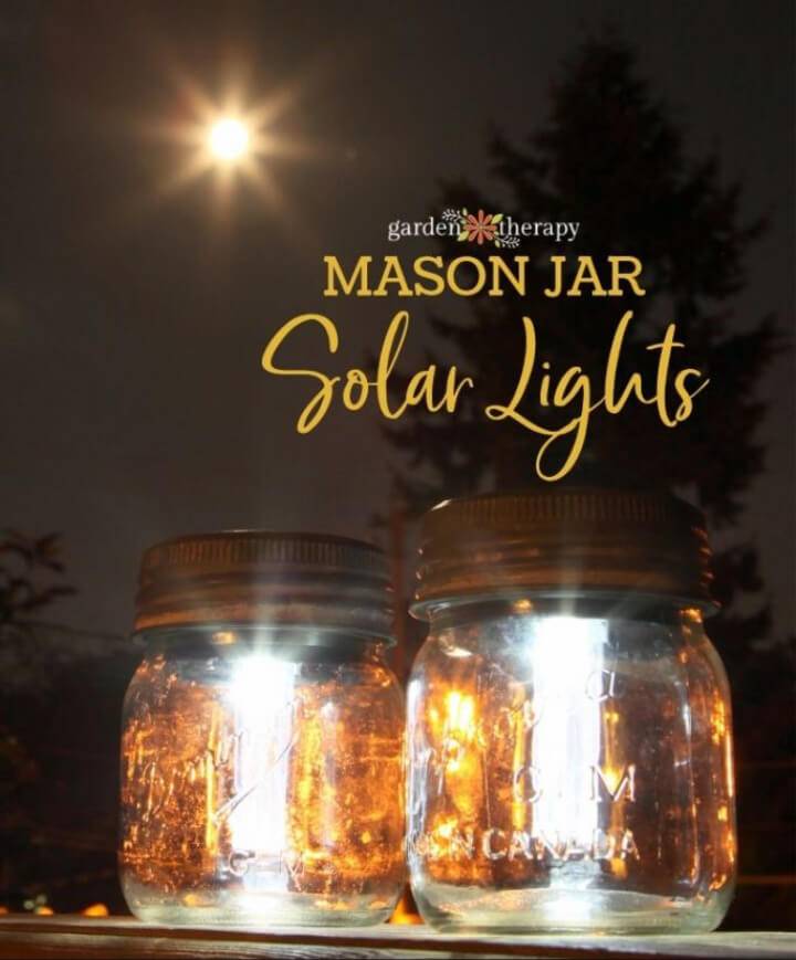 How to Make Mason Jar Solar Lights