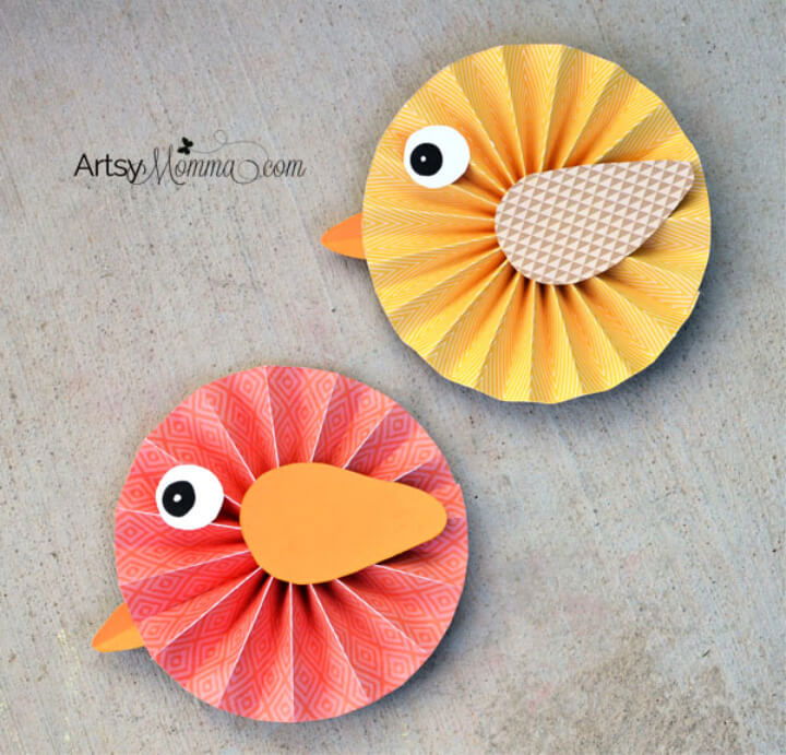 How to Make Paper Rosette Birds