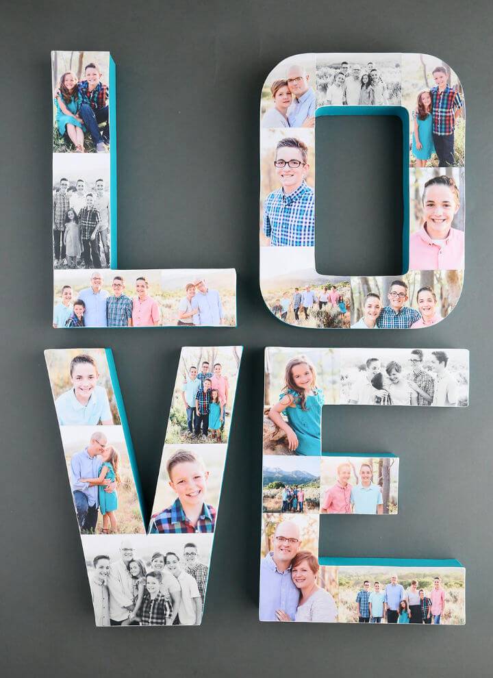 How to Make Photo Collage Letters
