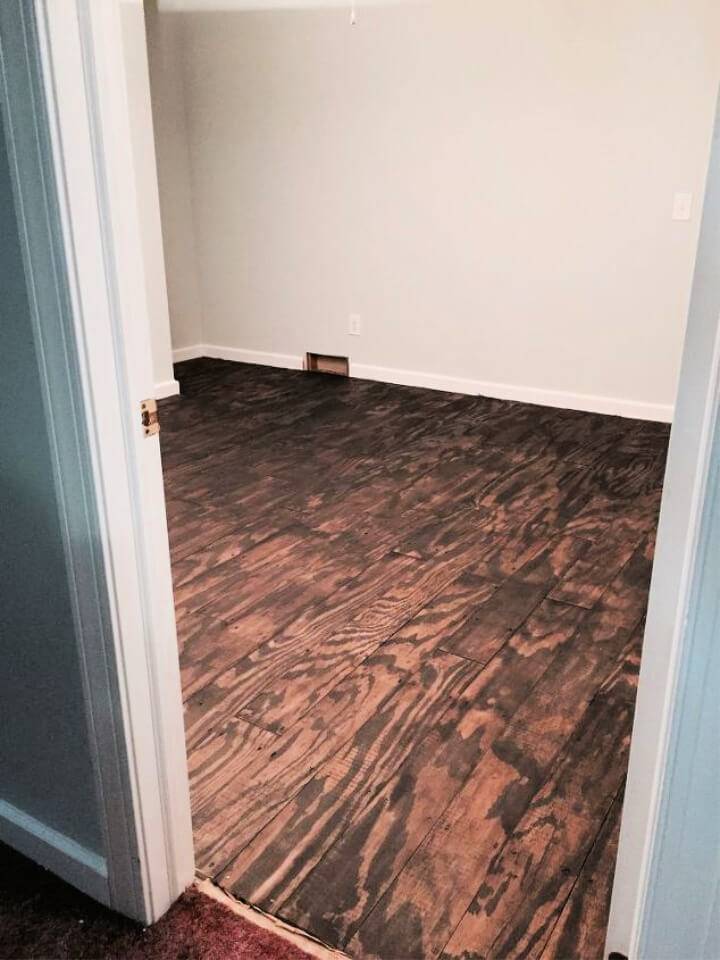 How to Make Plywood Plank Floors
