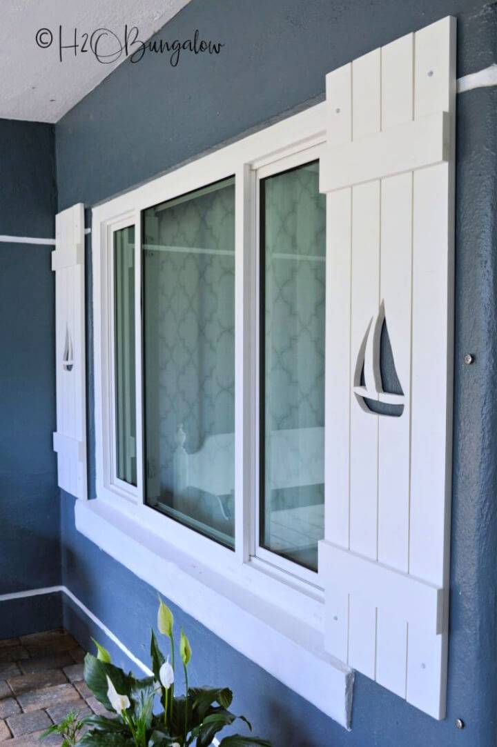 How to Make Shutters With Sailboat Cutouts