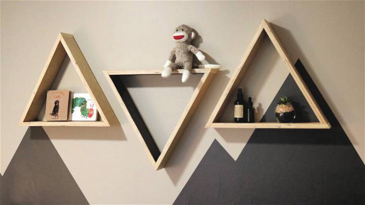 How to Make Triangle Shelves