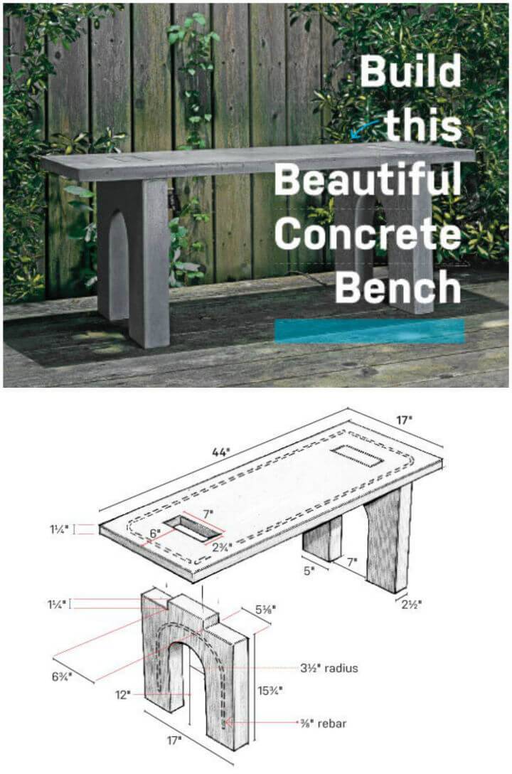 How to Make a Concrete Bench