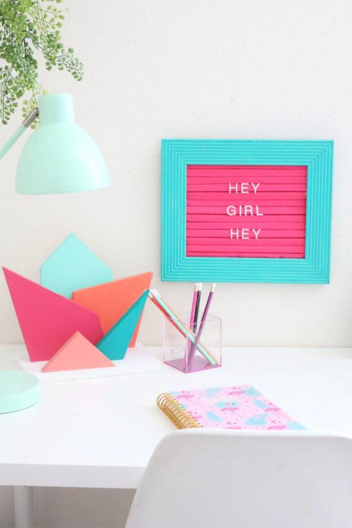 How to Make a Felt Marquee Letter Board
