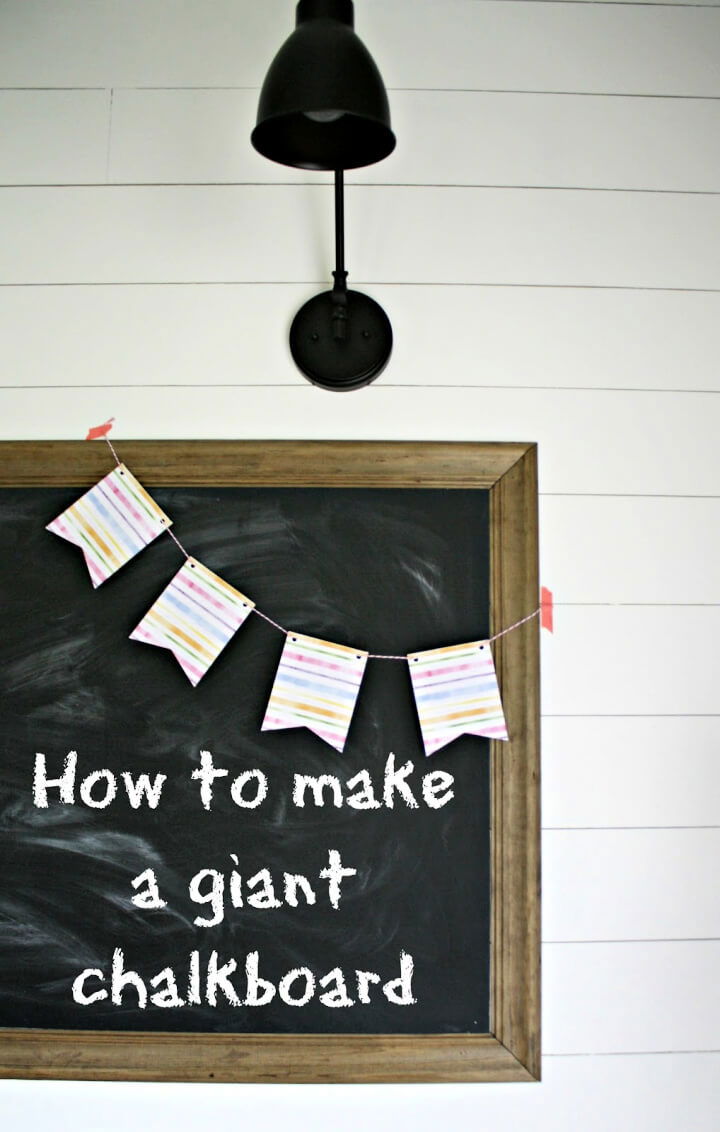 How to Make a Giant Plywood Chalkboard