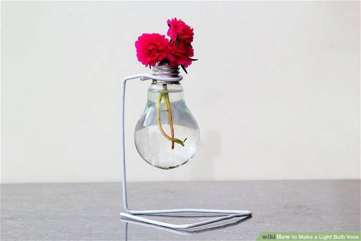How to Make a Light Bulb Vase