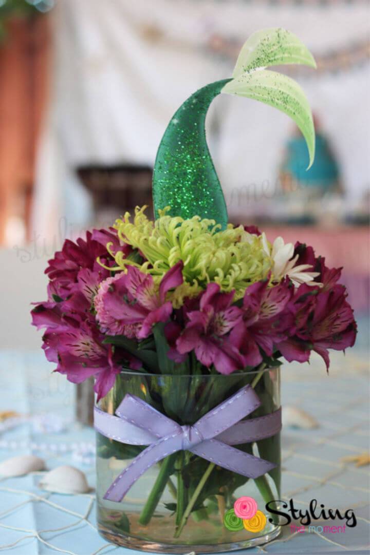 How to Make a Mermaid Tail Centerpiece
