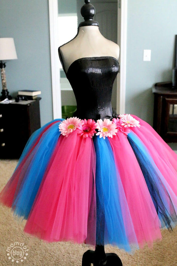 No Sew Full Tulle Skirt, DIY Skirt, DIY Tutu