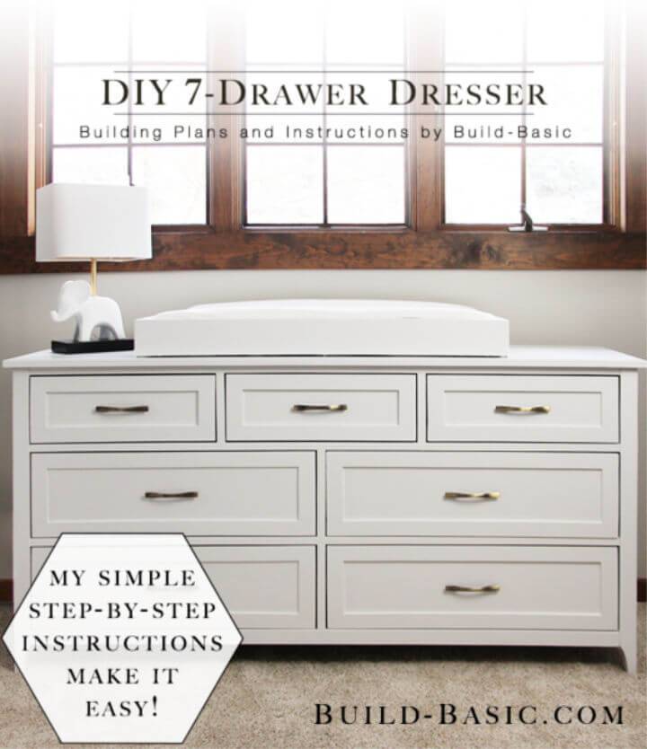 20 Best Free Diy Dresser Plans With, 6 Drawer Dresser Blueprints Free
