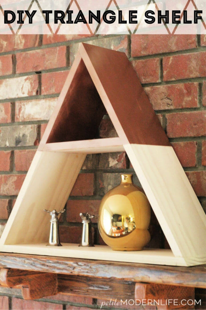 16 Elegant Diy Triangle Shelf Ideas Diy Crafts