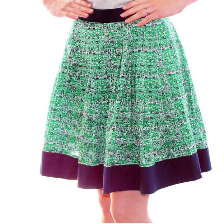 How to Sew Pleated Skirt