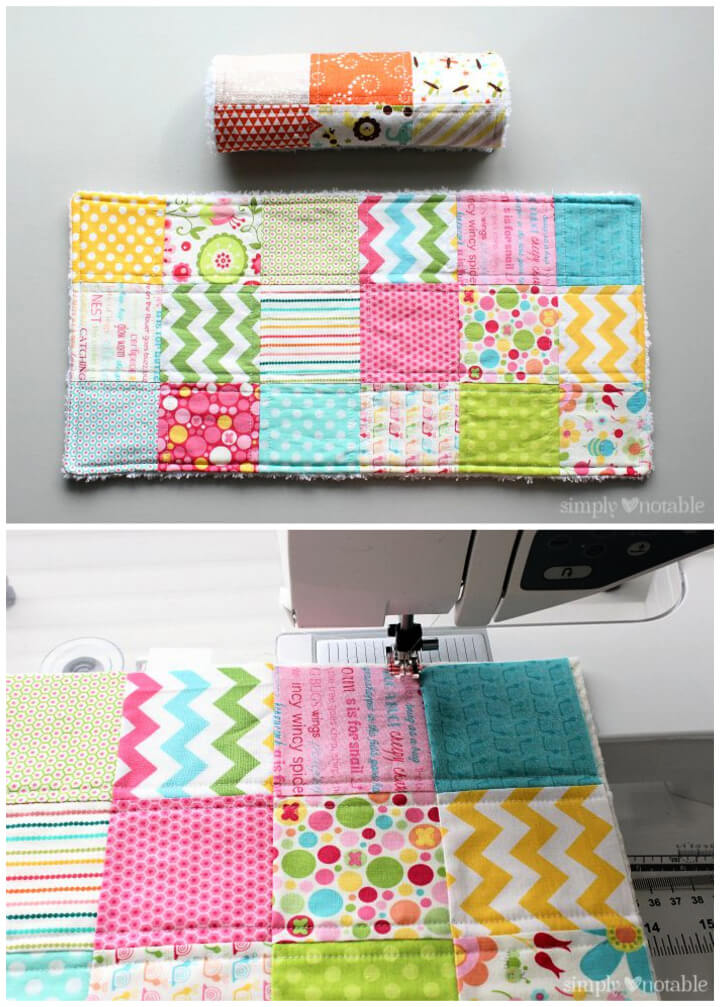 How to Sew Quilted Burp Cloths