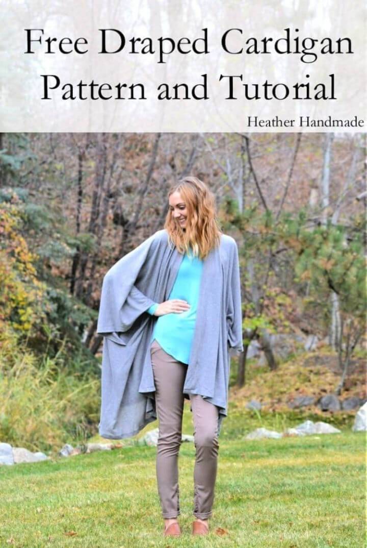 How to Sew a Draped Cardigan