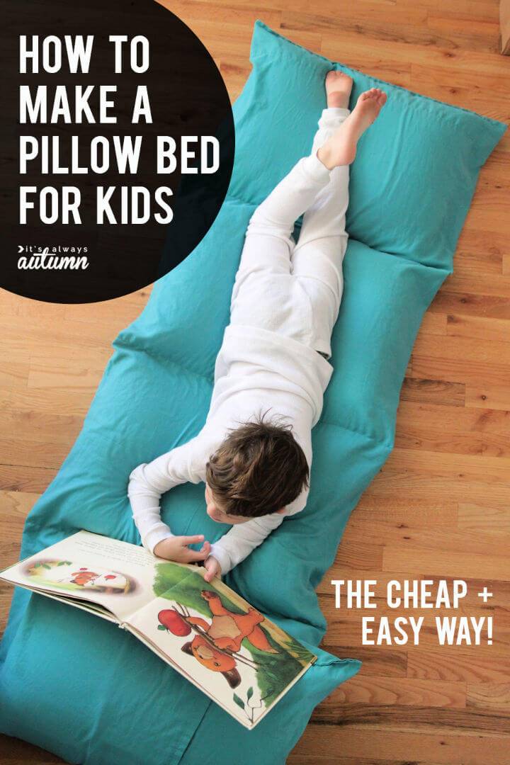 How to Sew a Portable Kids’ Pillow Bed
