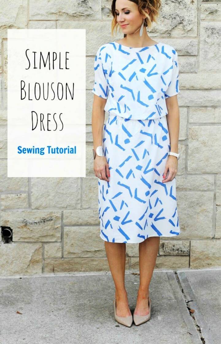 How to Sew a Simple Blouson Dress