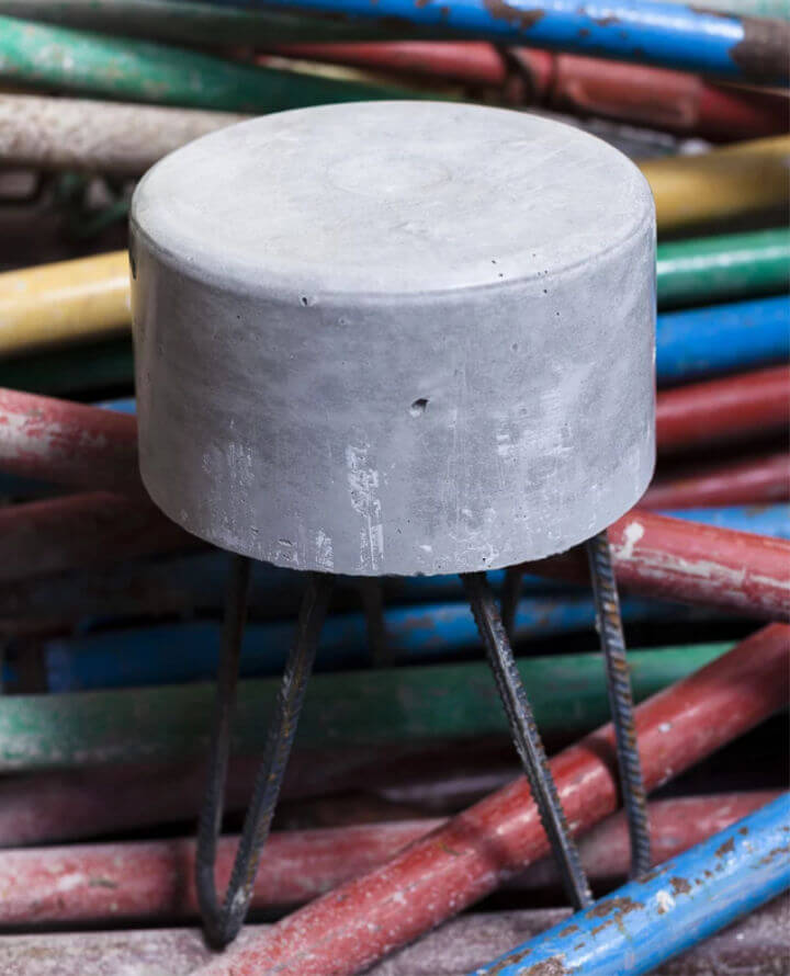 Inexpensive DIY Concrete HRS Stools