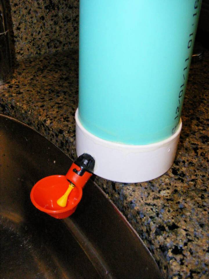 Inexpensive DIY PVC Chicken Waterer