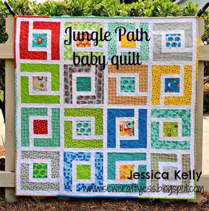 Jungle Path Baby Quilt Free Sewing Pattern