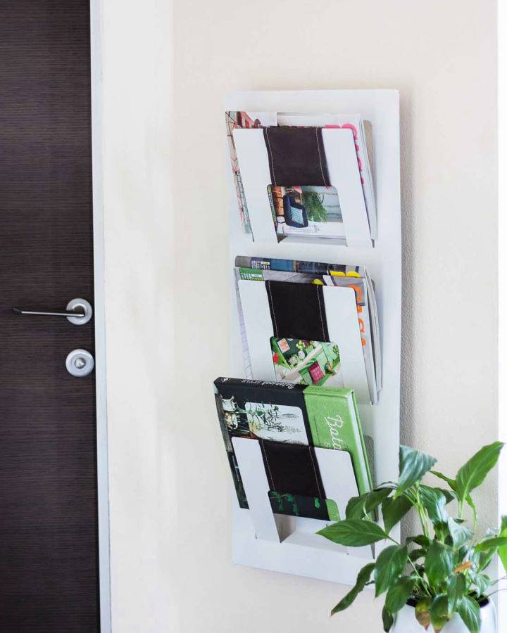 Magazine Rack Before and After IKEA Hacks