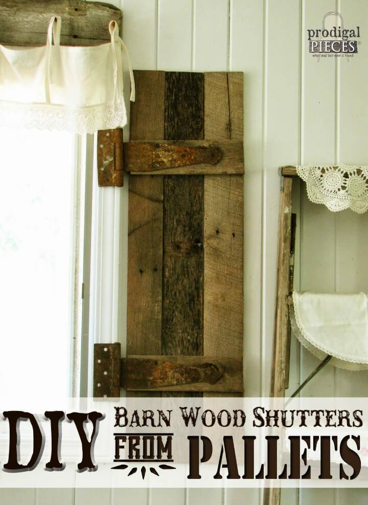 Make Barn Wood Shutters from Pallets