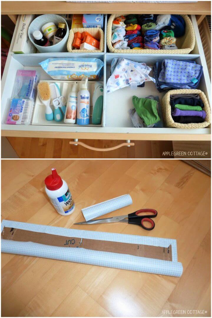 Make Cardboard Drawer Dividers