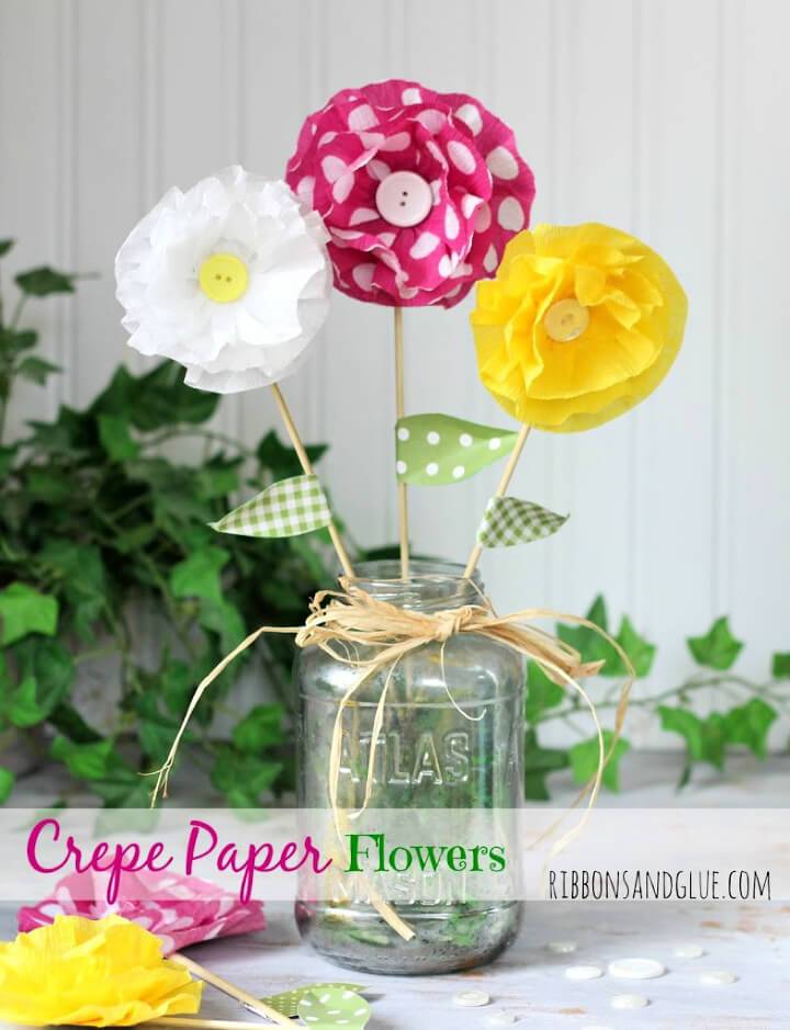 Make Crepe Paper Flowers for Decorate On a Budget
