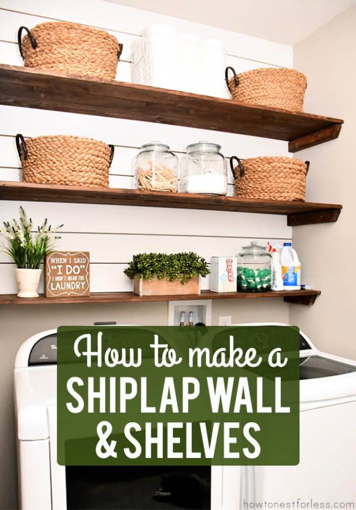 Make Shiplap Walls and Shelves
