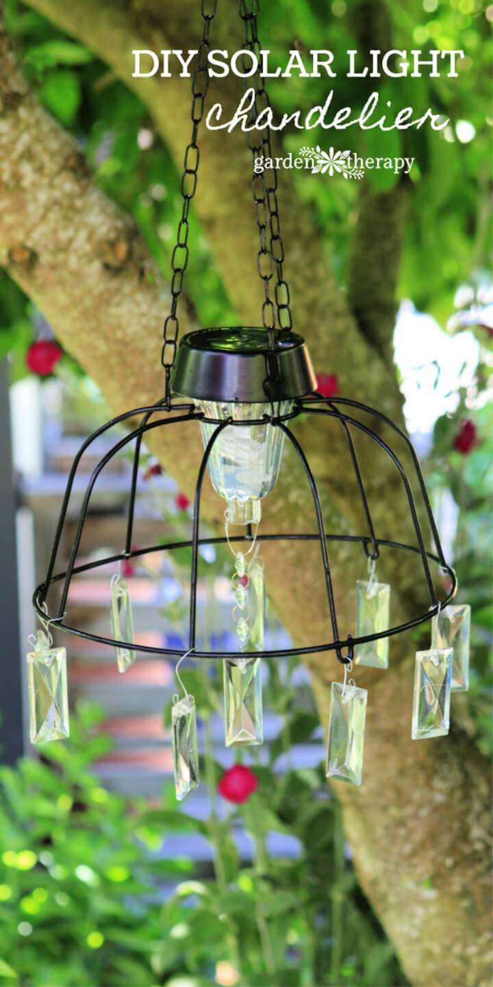 Make Solar Light Chandelier