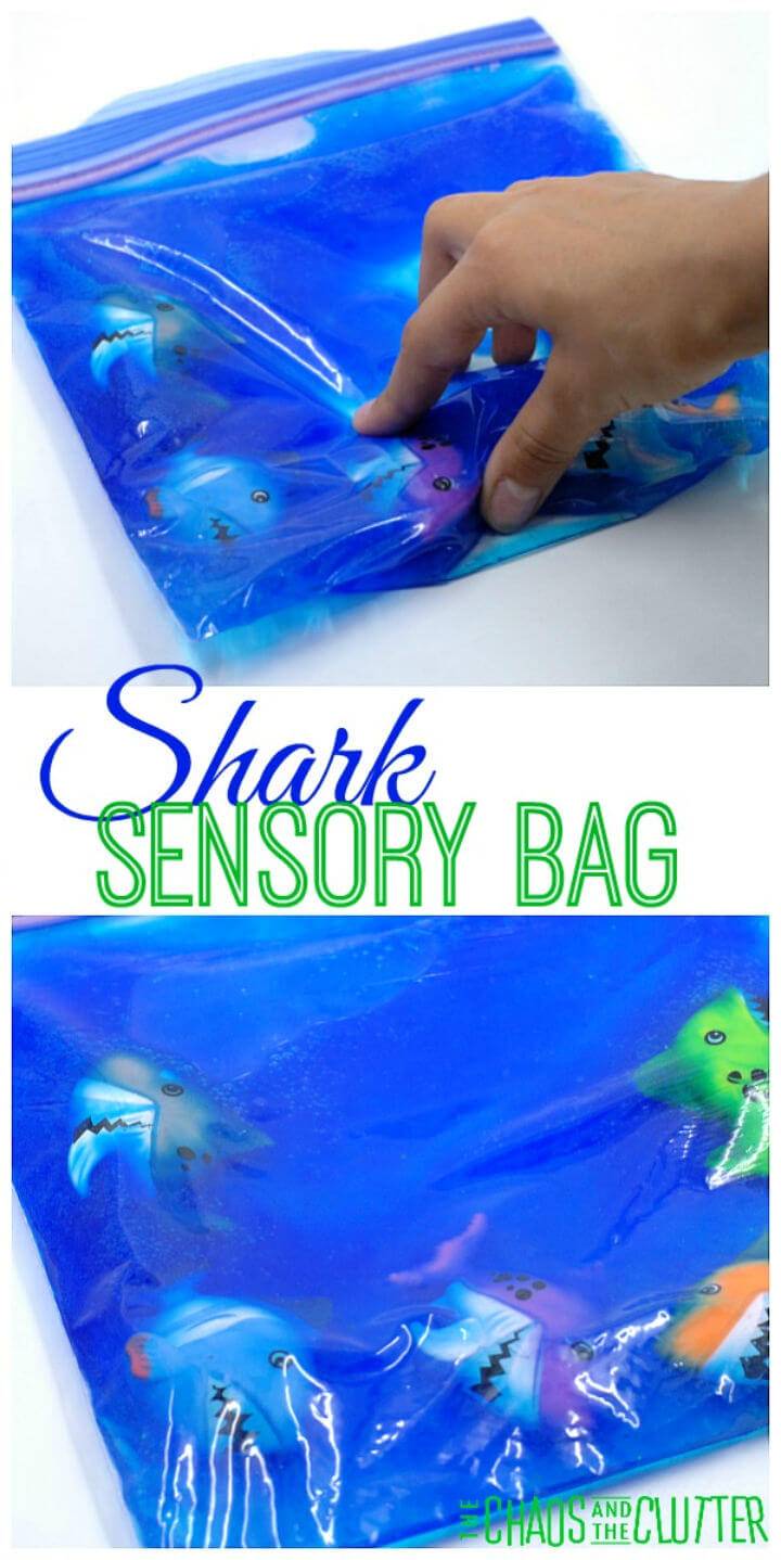 Make Squishy Shark Sensory Bag