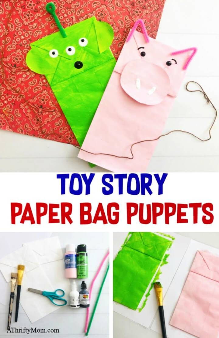 Make Toy Story Paper Bag Puppets
