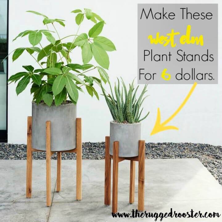 Make West Elm Inspired Plant Stand