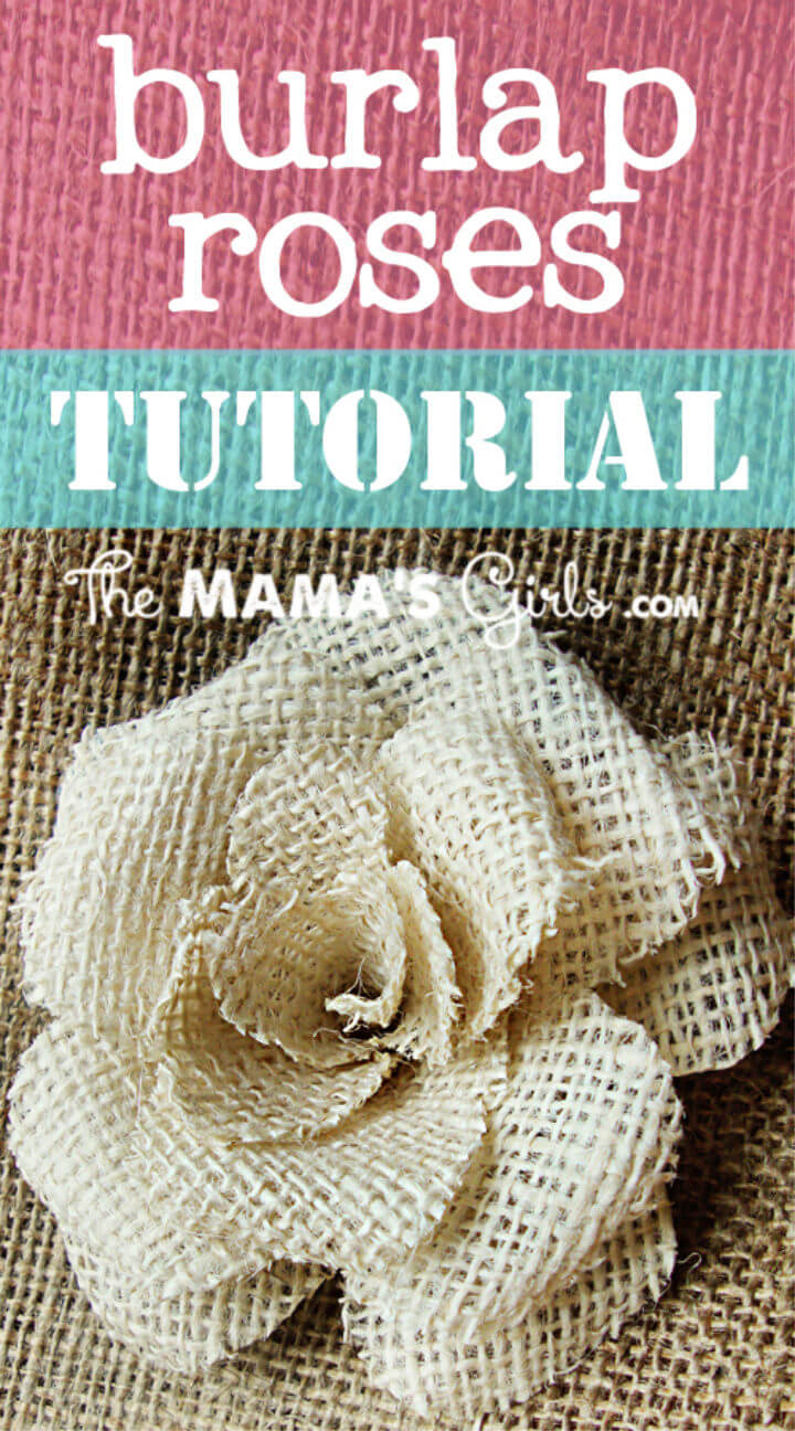 Make Your Own Burlap Rose