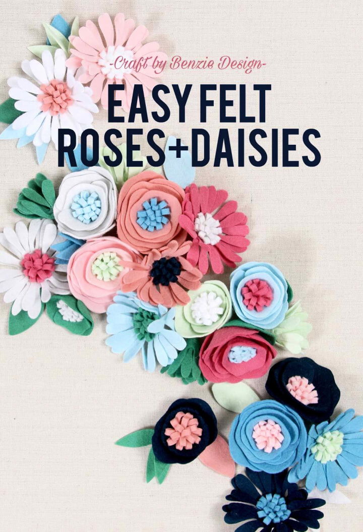 Make Your Own Easiest Felt Flowers