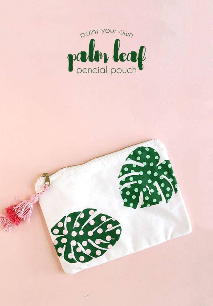 Make Your Own Palm Leaf Pencil Pouch