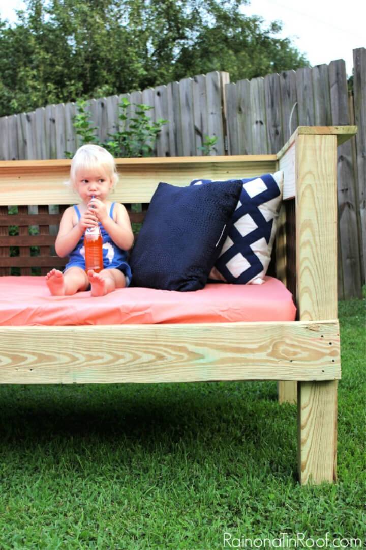 Make Your Own Plywood Outdoor Daybed