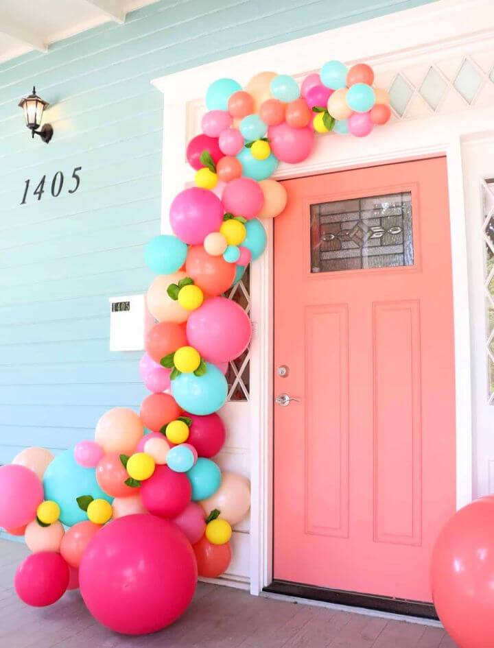 Make a Balloon Garland for Your Front Door